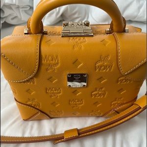 MCM crossbody mustard color